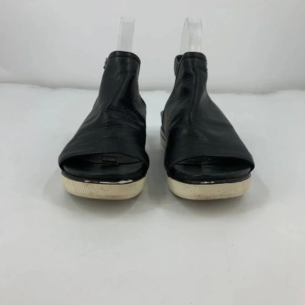 Eileen Fisher Women's Cover 2 Leather Open Toe Platform‎ Sandals Size 6.5